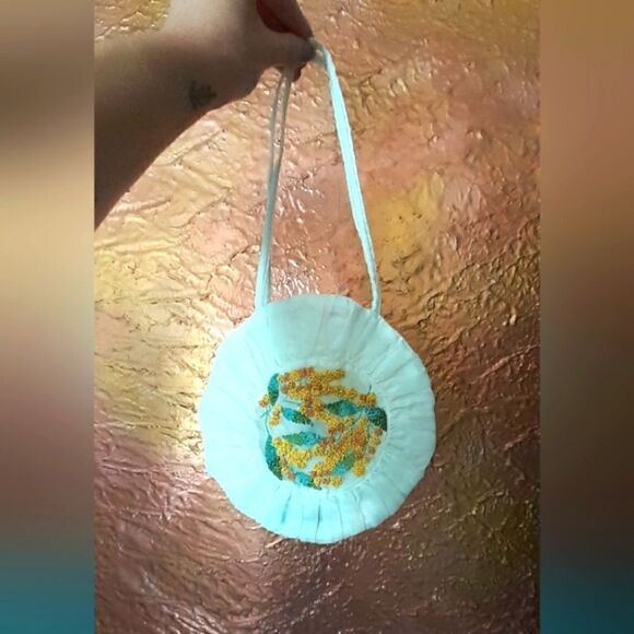 NWT Zara Embroidered Tulle Handbag - Picture 1 of 14